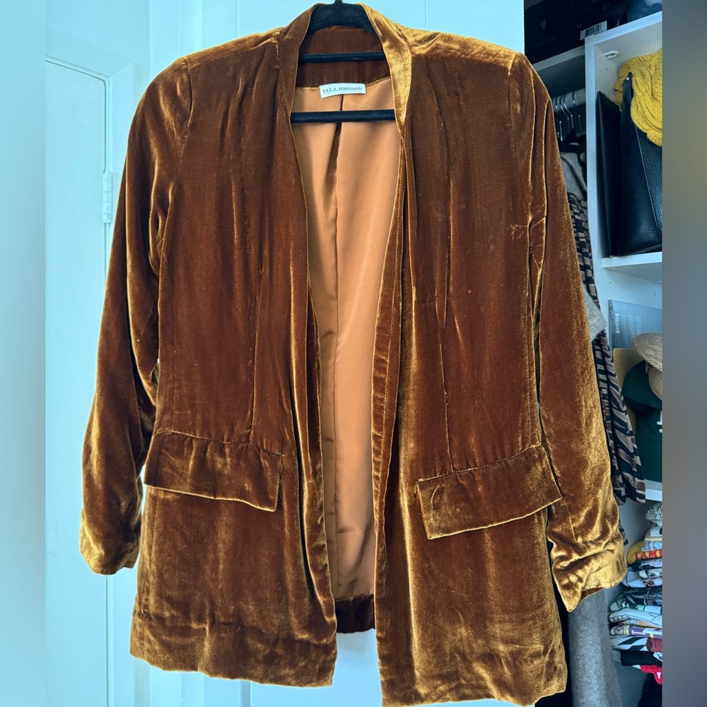Ulla Johnson Velvet Bobby Blazer